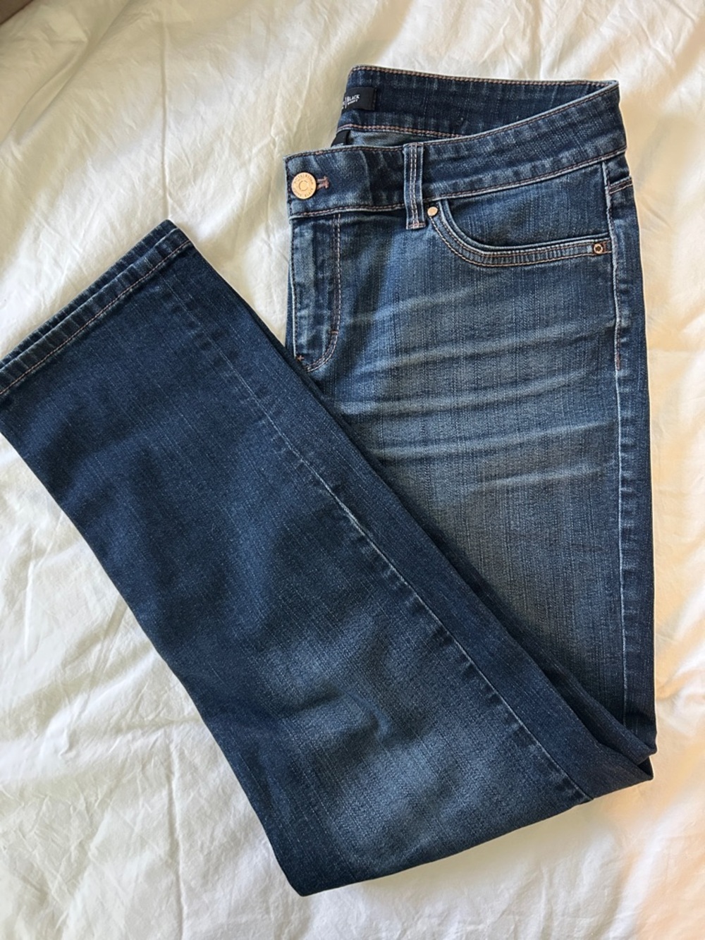 White House Black Market Indigo Straight-Leg Jeans